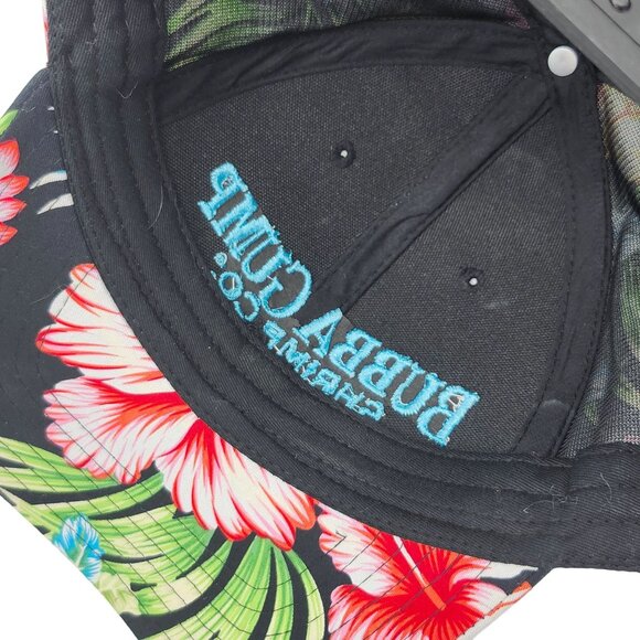Bubba Gump Shrimp Company Hawaiian Floral Tropical Snapback Hat Embroidered - Picture 11 of 12